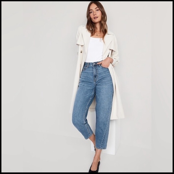 Old Navy Denim - OLD NAVY Balloon Fit Ankle Size 14 Classic Blue Denim Jeans